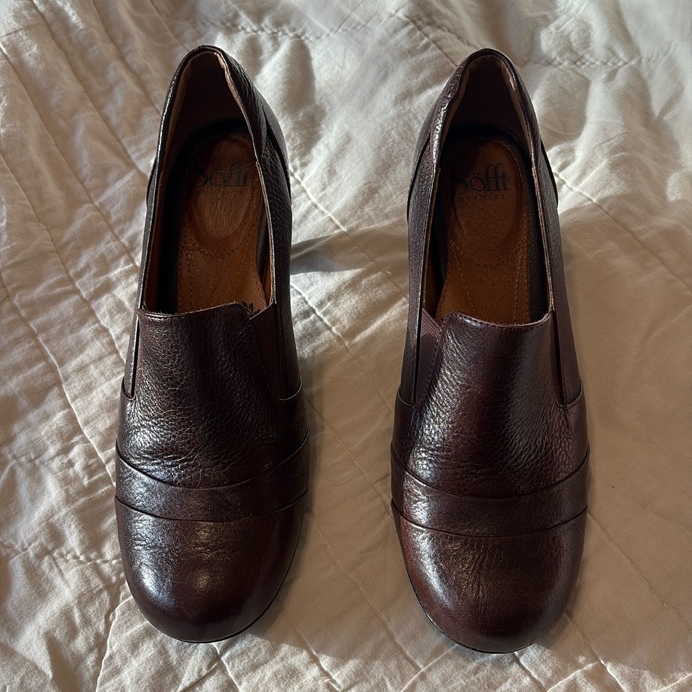 Sofft premier brown heels